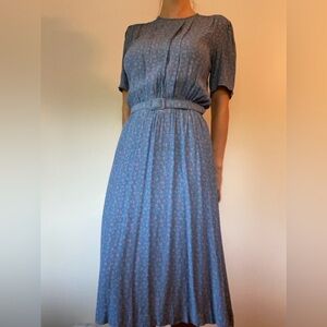 Vintage 1940s Floral Dress